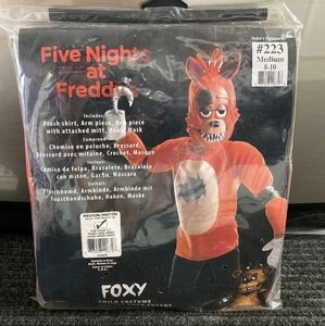 Five Nights at Freddy's Deluxe Foxy Kids Costume Medium 8-10 NEW